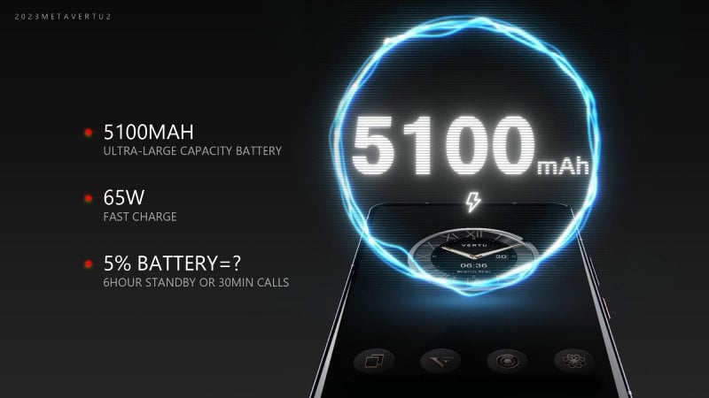 Dung lượng pin điện thoại metavertu 2