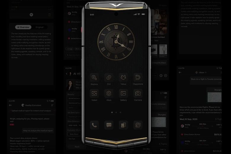 Vertu Agent Q Black Premium Set Tri Gold Accent Iron Black Alli 1TB
