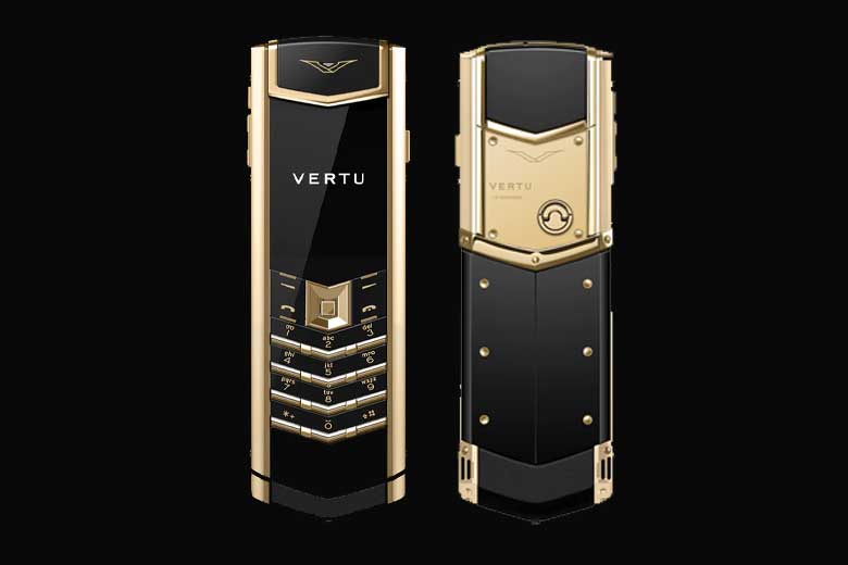 Vertu Signature V Pure Black Full Gold