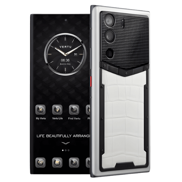 METAVERTU CURVE Basic Alligator Leather Creamy White