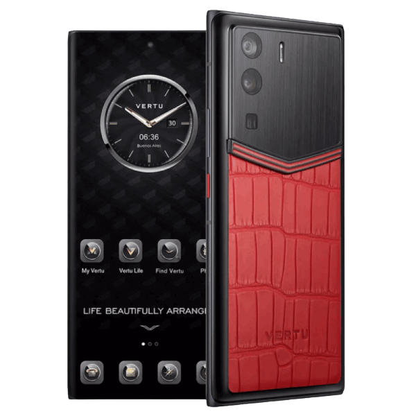 METAVERTU CURVE Basic Alligator Leather Flame Red