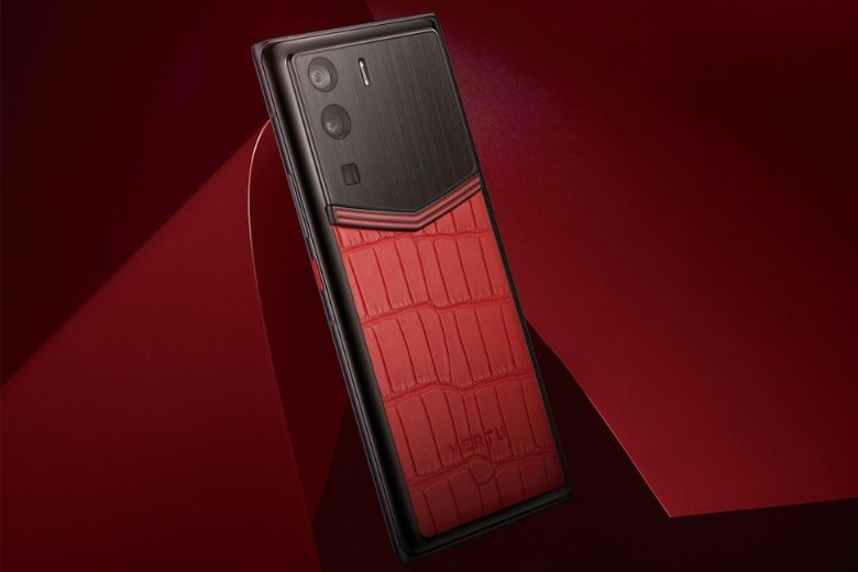 METAVERTU Dark Green Alligator Leather Clous De Paris 10 Điện thoại METAVERTU