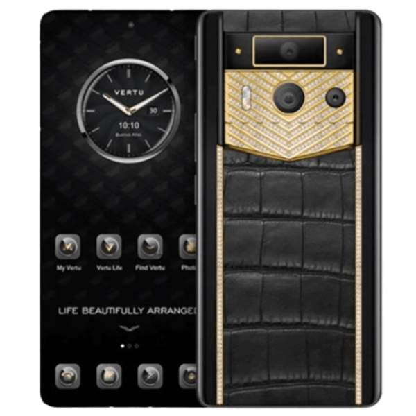 Metevertu 2 Max Generation Custom Gold V Shaped With Diamonds Alligator Black Thumb Vertuvietnam 1