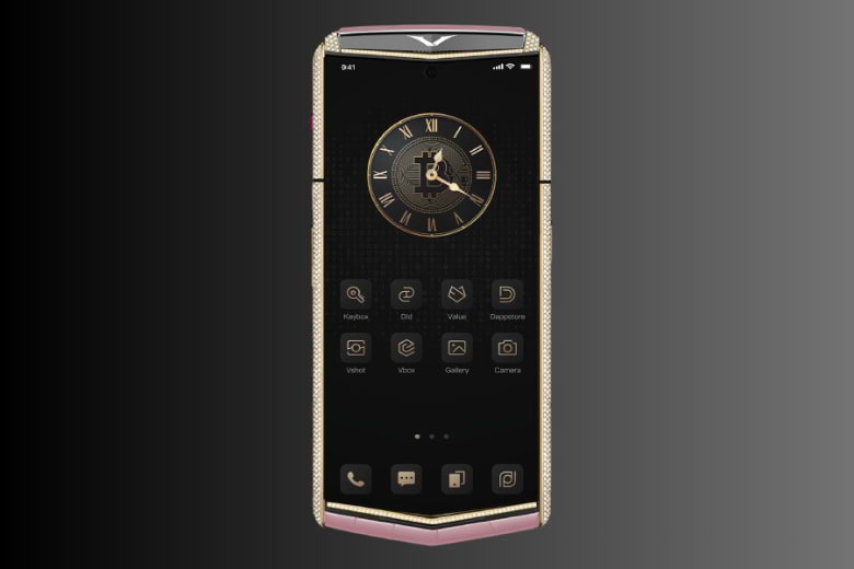 Vertu Agent Q Alligator Gold Full Diamond Collector's Edition Sakura Pink Alli 1TB 3 Vertu Agent Q Alligator Gold Full Diamond Collectors Edition Sakura Pink Alli 1tb 3