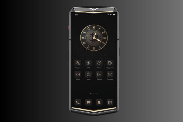 Vertu Agent Q Alligator Quint Gold Diamond Collector’s Edition Iron Black 1TB