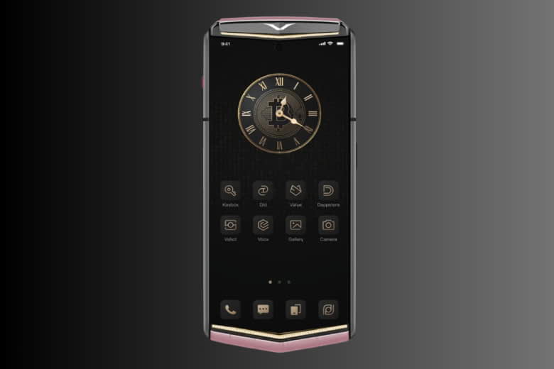 Vertu Agent Q Alligator Quint Gold Diamond Collector’s Edition Sakura Pink 1TB