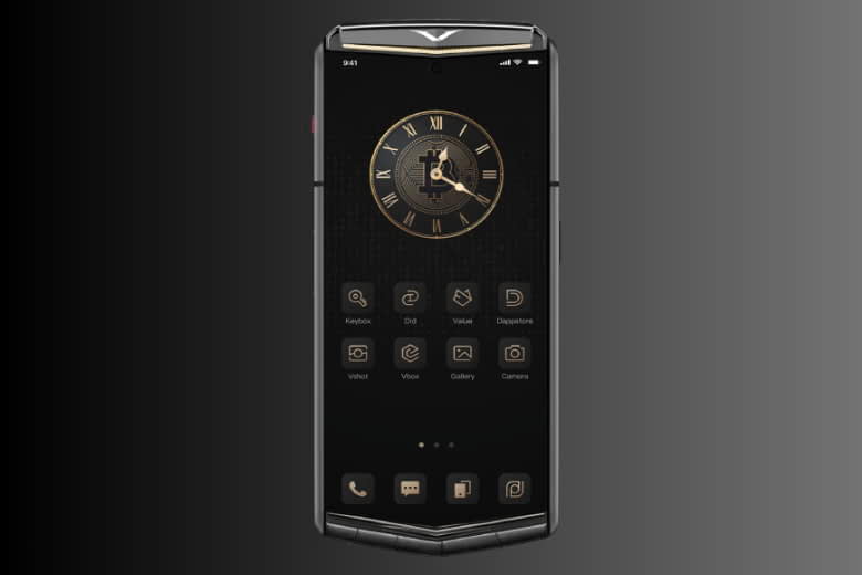 Vertu Agent Q Alligator Single Gold Diamond Collector’s Edition Iron Black 1TB
