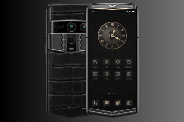 Vertu Agent Q Alligator Single Gold Diamond Collector’s Edition Iron Black 1TB