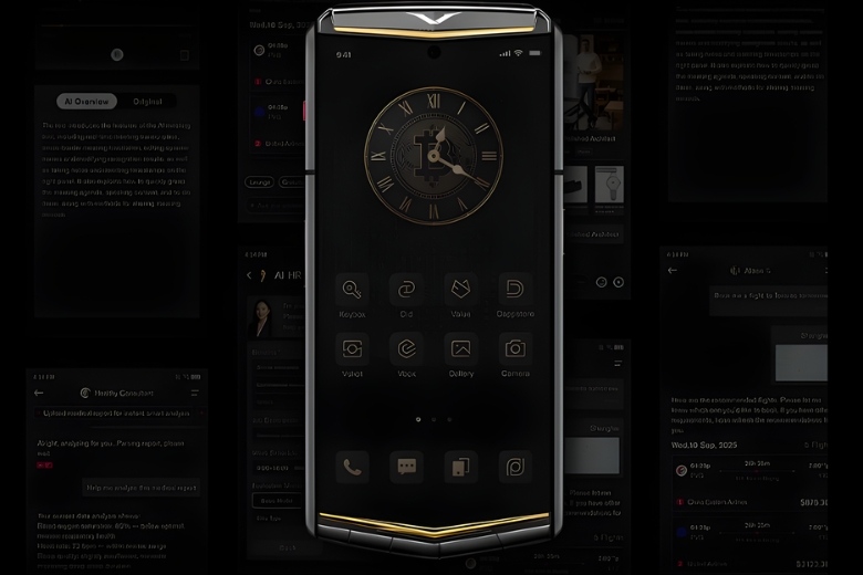 Vertu Agent Q Alligator Tri Gold Diamond Collector's Edition Iron Black 1TB 3 Màn hình Sapphire Vertu Agent Q Alligator Tri Gold Diamond Collector’s Edition Iron Black 1TB