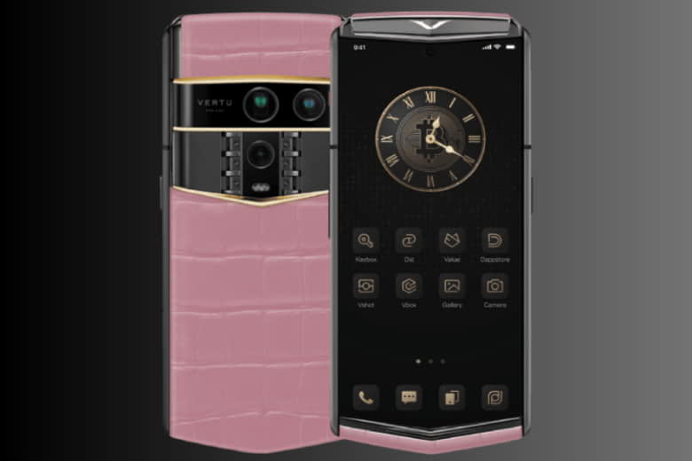 Vertu Agent Q Alligator Tri Gold Diamond Collector's Edition Sakura Pink 1TB 2 Vertu Agent Q Alligator Tri Gold Diamond Collector’s Edition Sakura Pink 1TB