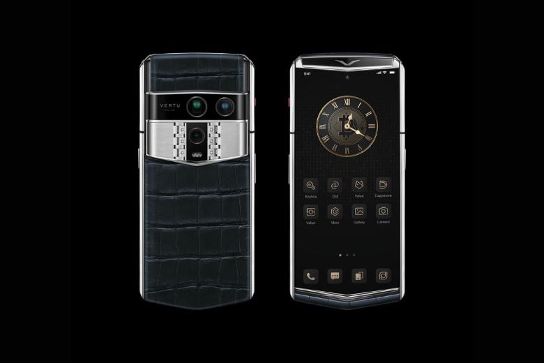 Vertu Agent Q Black Premium Set Tri Gold Accent Iron Black Alli 1TB