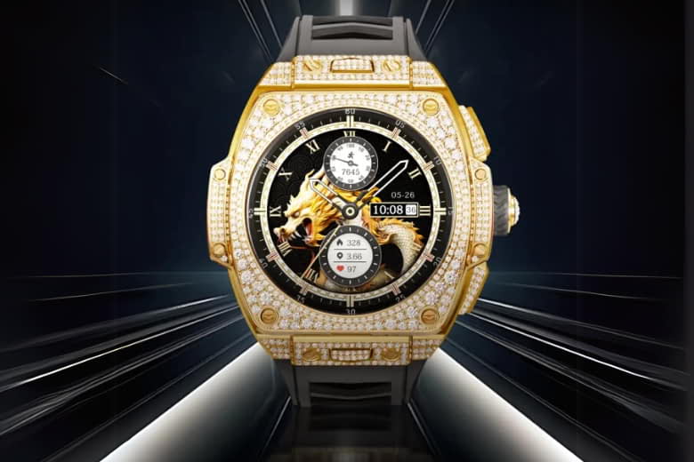 VERTU Watch S1 Finished Set Bespoke Gold Blue and White Carbon Fiber Navy Blue Strap 5 Vertu Grand Watch S1 Vertuvietnam