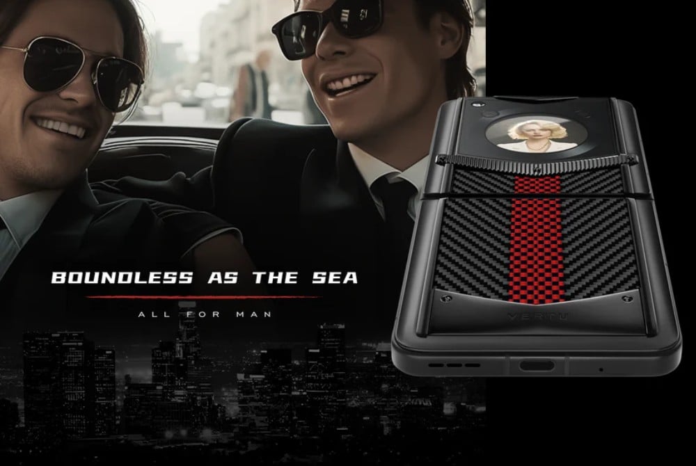 Vertu Ironflip Basalt Black Alli Bes Fee Alligator Skin