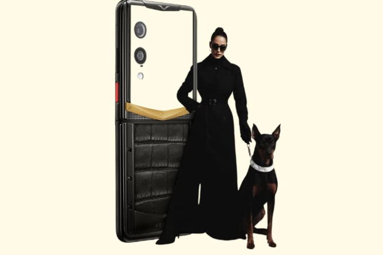 Vertu Quantum Flip Agate Emerald Green Gold V