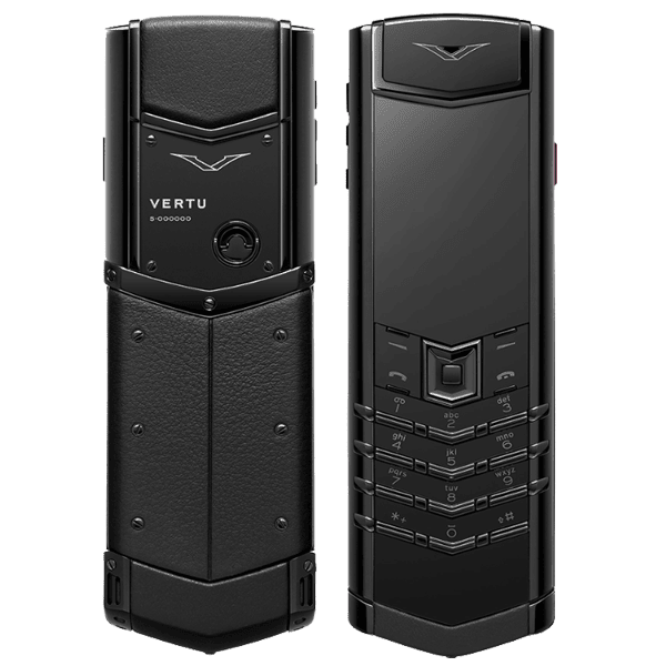 Vertu Signature S Black Steel Black Jade Calf