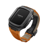 Vertu Watch Black Stainless Steel Orange Calf