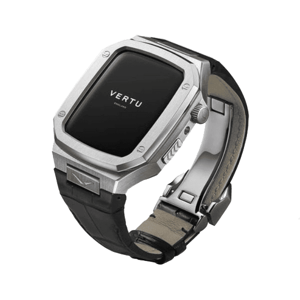 Vertu Watch Stainless Steel Black Alligator