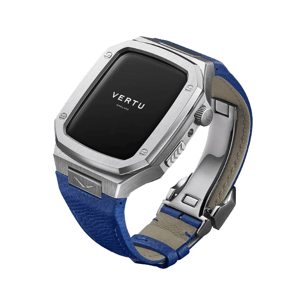 Vertu Watch Stainless Steel Blue Calf 1 Vertu Watch Stainless Steel Blue Calf